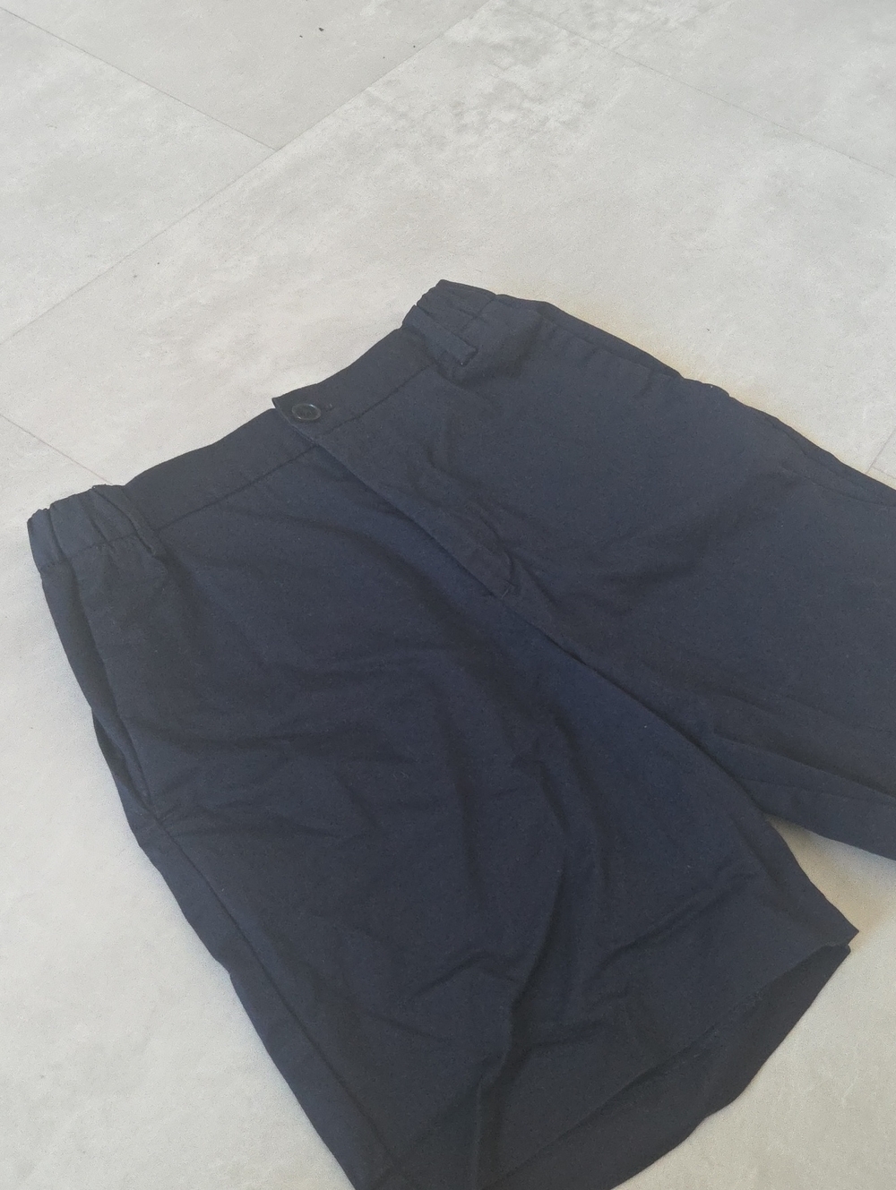 H&M Men's Dark Navy Flat-Front Shorts